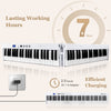 88-Key Foldable Full-Size Semi-Weighted Digital Piano Keyboard with MIDI-White