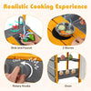Mud Kitchen for Kids with Stoves Removable Sink and Faucet-Grey