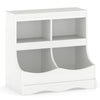 Multi-Bin Toy Storage Cabinet for Children's Room and Playroom-White