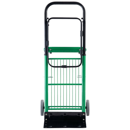 Multi-Purpose Folding Sack Barrow / Platform Trolley in an upright folded position