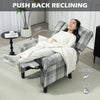 HOMCOM 160Â° Reclining Armchair, with Footrest - Grey