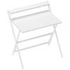 HOMCOM 81.5 cm Folding Computer Desk with Monitor Shelf - White