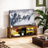 HOMCOM TV Stand Cabinet with LED Lights and Remote Control for TVs up to 65