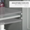 kleankin Modern Bathroom Floor Cabinet - Grey