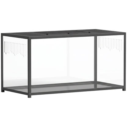 PawHut Large Hamster Cage, Chewproof Metal Rat Cage with Openable Top for Syrian Dwarf Hamster, Gerbil, 100 x 50 x 52.5 cm