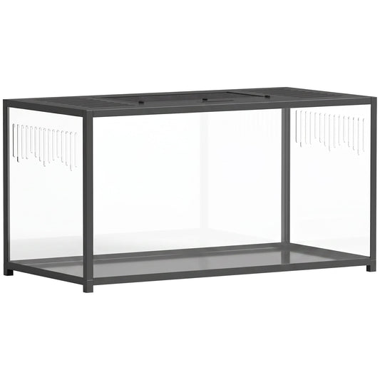 PawHut Large Hamster Cage, Chewproof Metal Rat Cage with Openable Top for Syrian Dwarf Hamster, Gerbil, 100 x 50 x 52.5 cm