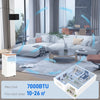 HOMCOM Portable Air Conditioner 7000 BTU, 4-in-1 Mobile Air Conditioning Unit with Cooling, Fan, Dehumidifier & Sleep Mode, LED Display, Remote Control, 24H Timer, Window Kit for Rooms up to 26_