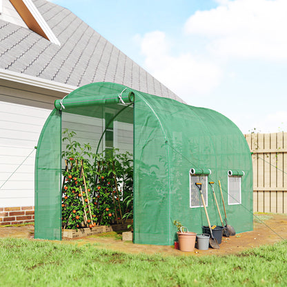 Outsunny Polytunnel Greenhouse in Green