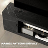 HOMCOM TV Stand Cabinet, Marble Effect TV Unit for up to 55
