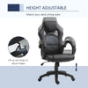 Vinsetto Office Chair Faux Leather Swivel Computer Desk Chair for Home Office with Wheels Armrests Black