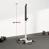 HOMCOM Heavy Duty Weight Bar Barbell Squat Stand Barbell Rack Spotter, for Home, Gym - Black