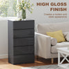 HOMCOM Chest of Drawers, 5-Drawer Storage Cabinets, Modern Dresser, Storage Drawer Unit for Bedroom