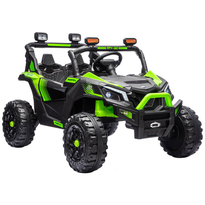 AIYAPLAY 24V 2 Seater Ride On Truck Car in Green