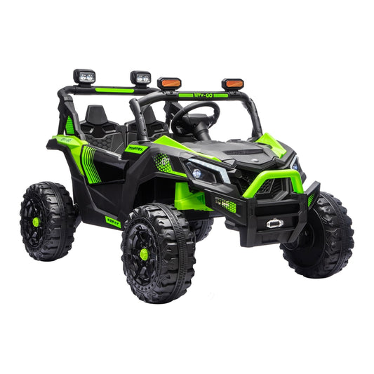 AIYAPLAY 24V 2 Seater Ride On Truck Car in Green