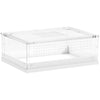 PawHut Acrylic Reptile Terrarium with Top Sliding Door, Vents, for Snake, Frog, Spider, Gecko, Tarantula, 40 x 30 x 15 cm