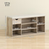 HOMCOM Shoe Storage Bench with Cushion - Grey