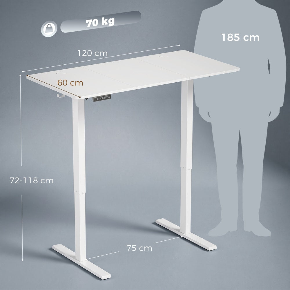 HOMCOM Standing Desk in White