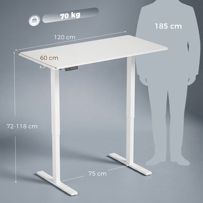 HOMCOM Standing Desk in White
