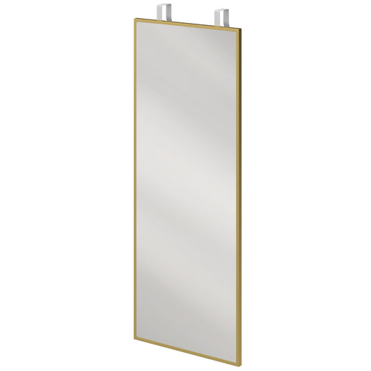 HOMCOM Full Length Wall Mirror in Gold Tone