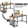 Industrial Styled Computer Desk / Writing Table with Storage Shelves