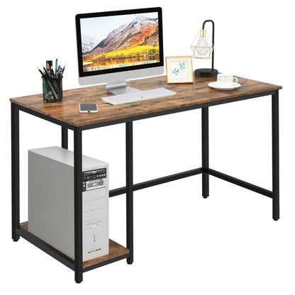 Industrial Styled Computer Desk / Writing Table with Storage Shelves