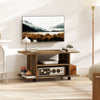 HOMCOM Modern TV Cabinet Stand Storage Shelves Table Mobile Bedroom Furniture Bookshelf Bookcase Walnut