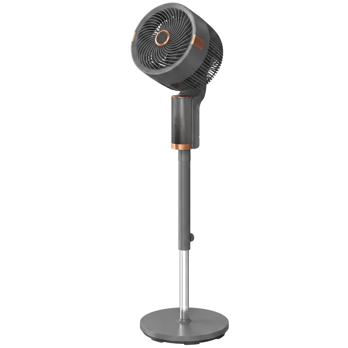 HOMCOM 20 dB Silent Standing Fan in Grey