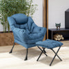 Lazy Chair with Ottoman-Navy
