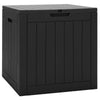 Outdoor Storage Shed with Handles and Lockable Lid-Black
