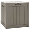 Outdoor Storage Shed with Handles and Lockable Lid-Coffee