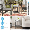 Weather-Resistant HDPE Adirondack Table Side Table-Grey