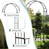 230CM Tall Heavy-Duty Metal Arbour Archway for Climbing Plant Rose Vine