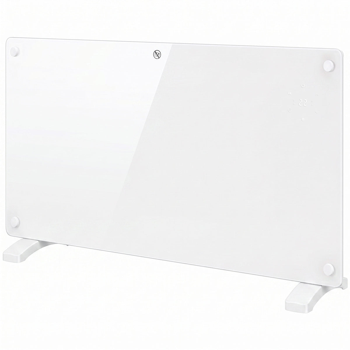 HOMCOM 1500W Smart Panel Heater Wall Mounted & Freestanding in White