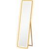 HOMCOM Full Length Mirror, with Adjustable Outer Light, Oak