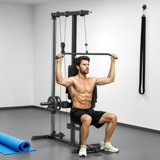 SPORTNOW Pull Up Station in Black