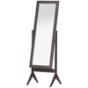 HOMCOM Full Length Mirror, Freestanding Adjustable Angle Dressing Mirror for Bedroom, Living Room, 148 x 47 cm, Brown