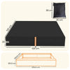 AIYAPLAY Sandbox Cover, Square Sandpit Cover Waterproof Dustproof UV Protection, Sandbox Canopy with Drawstring and Elastic Band
