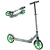 AIYAPLAY Foldable Kids Scooter with Adjustable Handlebar, 200mm Big Wheel, Rear Fender Brake, for Ages 6-12 Years, Green