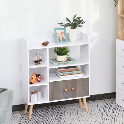 HOMCOM Bookcase in White