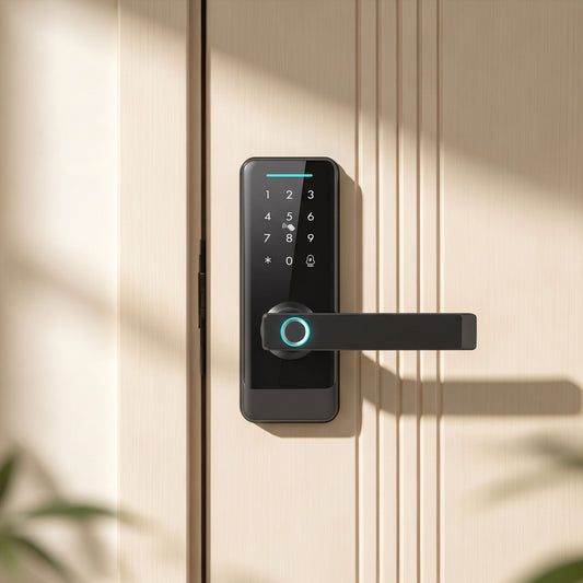 HOMCOM Smart Door Lock in Black