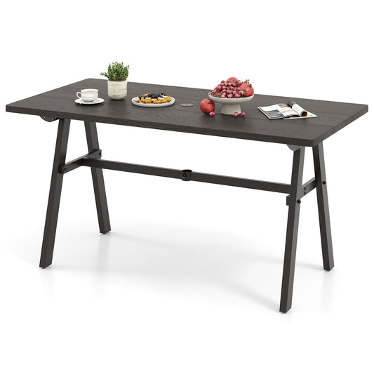 Outdoor Dining Tale set with food and drink on a white background