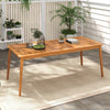 200 x 90cm Outdoor Acacia Wood Dining Table for 8 People