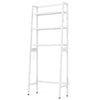 Over The Toilet Storage Shelf with Adjustable Adjustable Bottom Bar-White