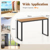 Rectangle Console Patio Side Table with Long-Lasting WPC Tabletop
