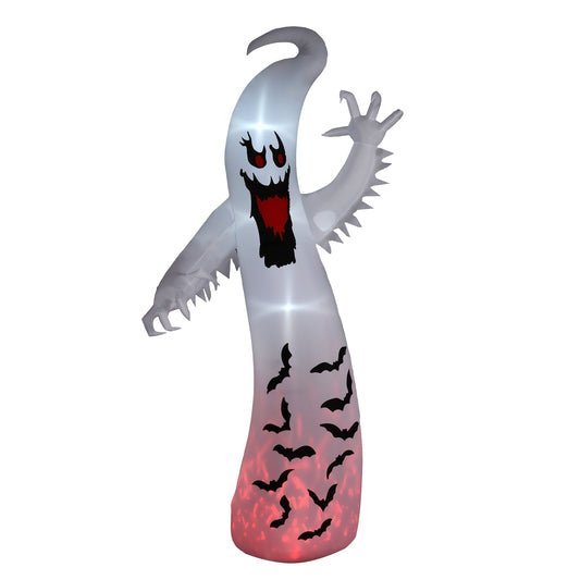Outsunny 11.8ft Scary Inflatable Ghost Halloween Decoration standing against a plain white background