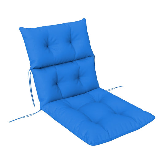 Outsunny Rocking Chair Padded Seat Cushion in bright blue with ties