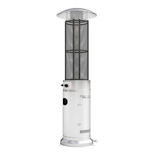 Outsunny 11Kw Adjustable Heat Gas Patio Heater standing tall on a patio