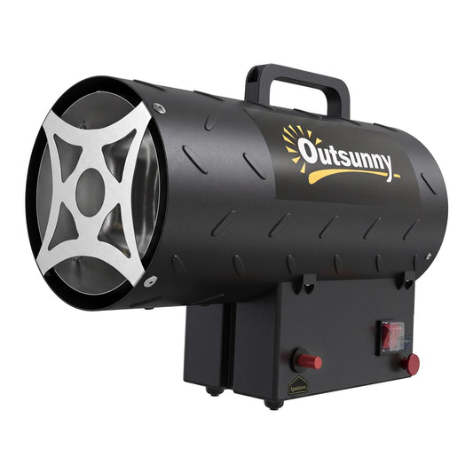 Outsunny 15 kW/51000 BTU Industrial Propane Space Heater in Black