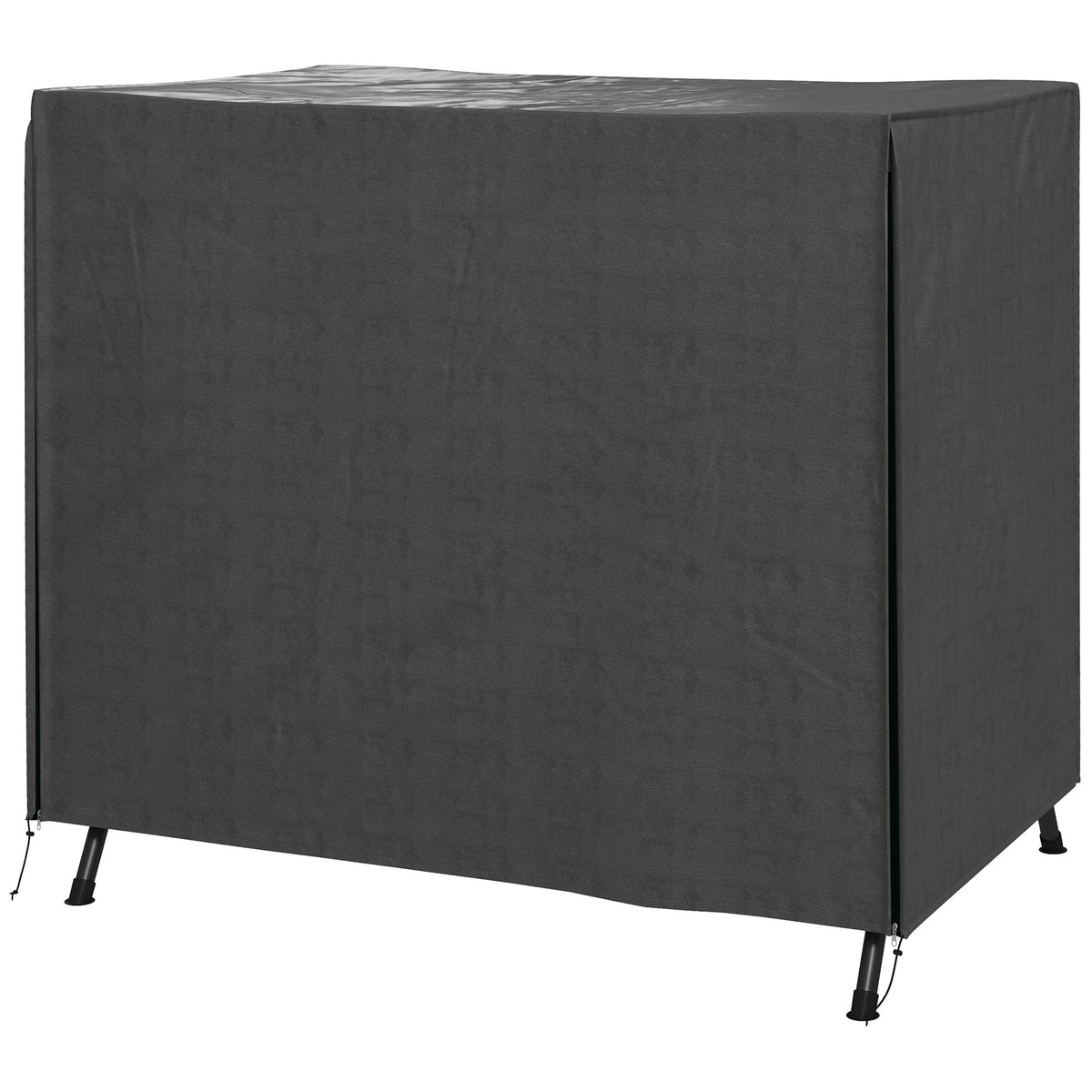 Outsunny Three-Seater Swing Chair Protective Cover Grey showing the full cover