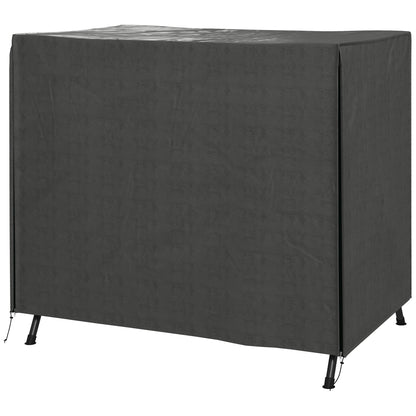 Outsunny Three-Seater Swing Chair Protective Cover Grey showing the full cover